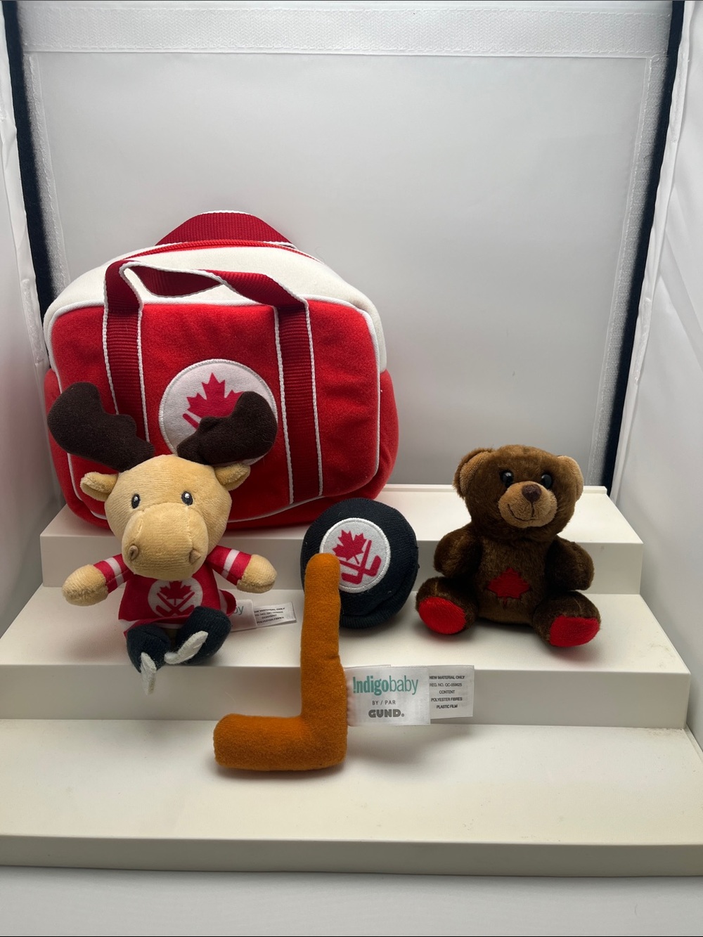 Indigo Baby Kids' by Gund Red Maple Hockey Toy Set